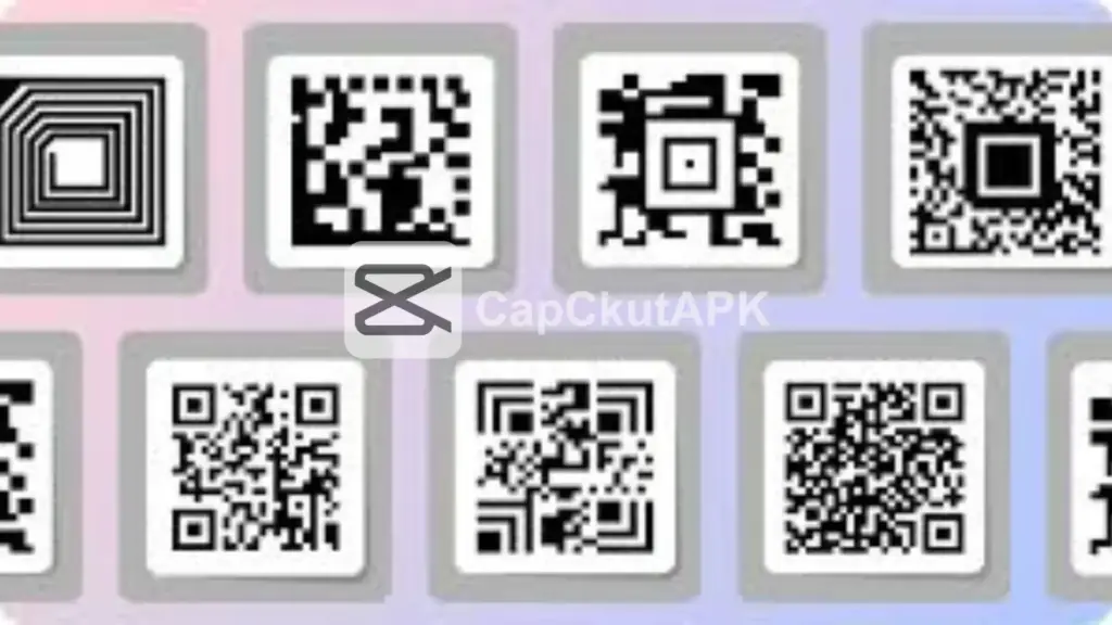 QR Codes Formats in CapCut Pro APK
