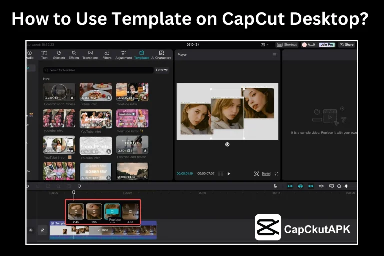 Use Template on CapCut Desktop