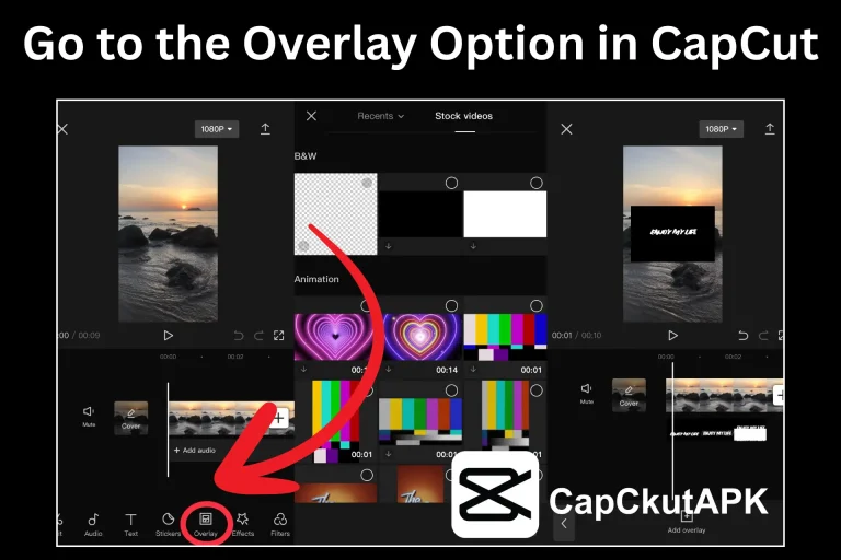 How to Overlay a Picture on a Video in CapCut 2025 2 Go to the Overlay Option in CapCut